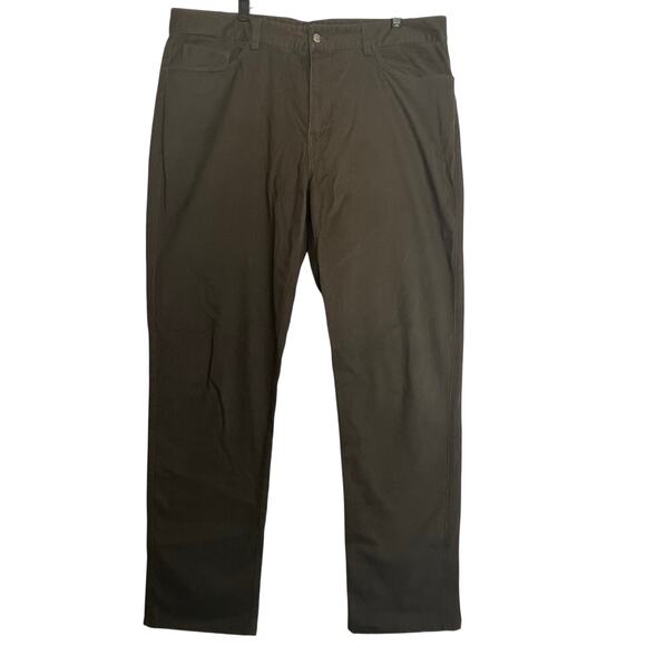 Peter Millar Men Brown Corduroy 5-Pocket Performance Golf Pant 40x32 EUC MF16B98 - Picture 1 of 11
